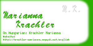 marianna krachler business card